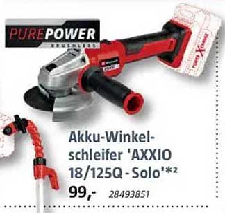 Akku-Winkelschleifer 'AXXIO 18/125Q - Solo'