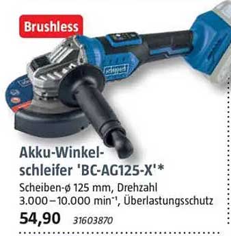 Akku-Winkelschleifer 'BC-AG125-X'*