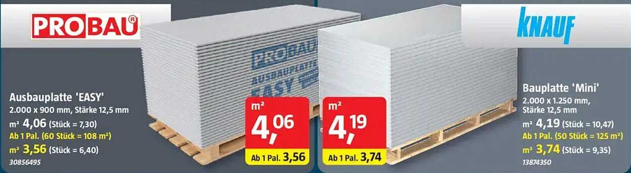 Ausbauplatte 'EASY' von PROBAU