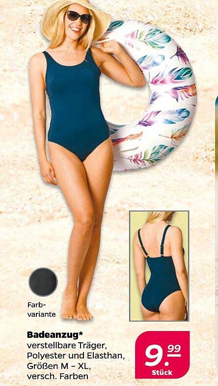 Badeanzug mit verstellbaren Trägern – Sommer Must-Have!