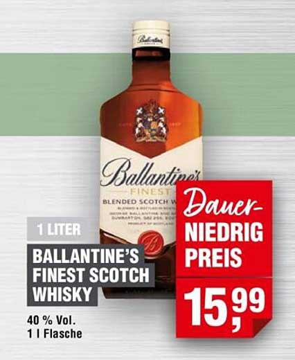 BALLANTINE'S FINEST SCOTCH WHISKY 1 LITER