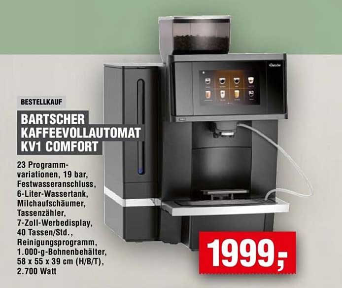 BARTSCHER KAFFEEVOLLAUTOMAT KV1 COMFORT