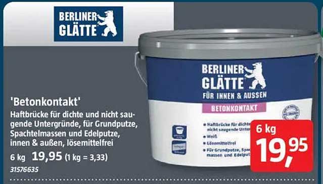 'Betonkontakt' Haftbrücke für dichte und nicht saugende Untergründe