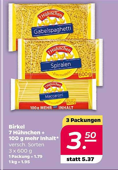 Birkel 7 Hühnchen + 100 g mehr Inhalt – 3 Packungen