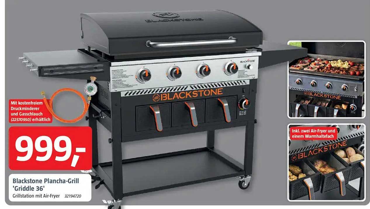 Blackstone Plancha-Grill 'Griddle 36' mit Air-Fryer