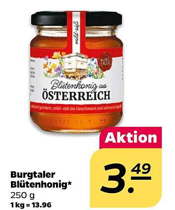 Burgtaler Blütenhonig 250 g