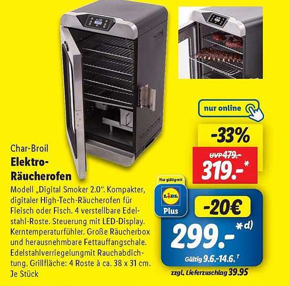 Char-Broil Elektro-Räucherofen "Digital Smoker 2.0"