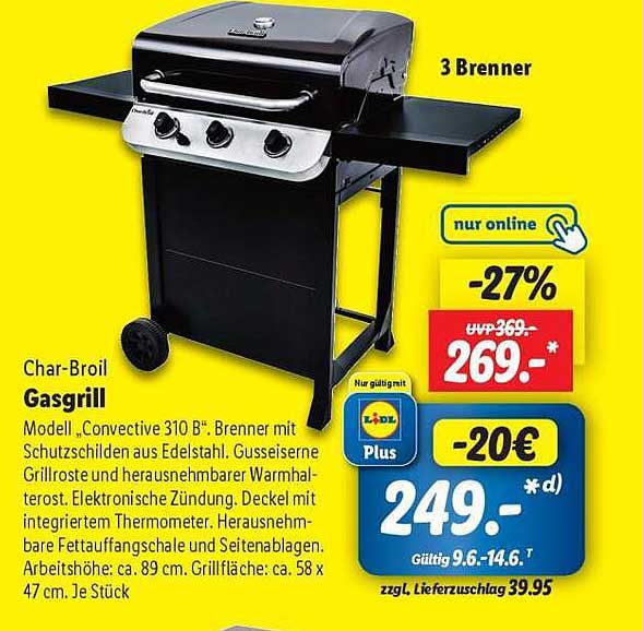 Char-Broil Gasgrill Modell „Convective 310 B“