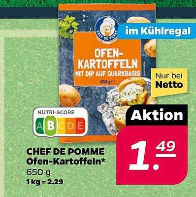 CHEF DE POMME Ofen-Kartoffeln 650 g
