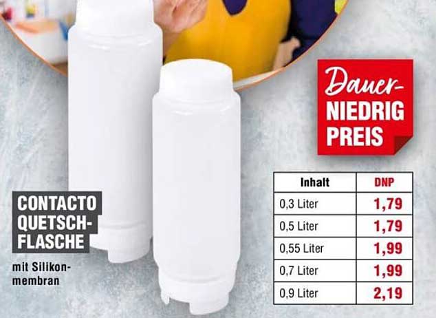 CONTACTO QUETSCH-FLASCHE mit Silikonmembran