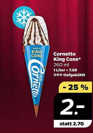 Cornetto King Cone* 260 ml - Tiefgekühlt