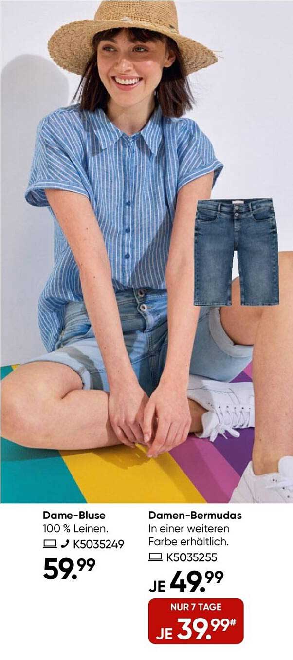 Damen-Bermudas - Nur 39,99 € für kurze Zeit