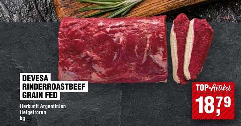 DEVESAP Rinderroastbeef Grain Fed - 18,79 € pro kg