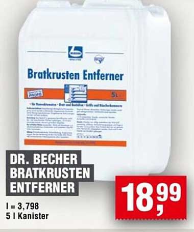 Dr. Becher Bratkrusten Entferner 5 l Kanister