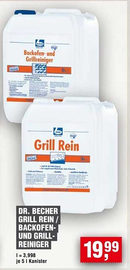 Dr. Becher Grill Rein / Backofen- und Grillreiniger 5L