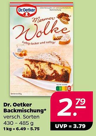 Dr. Oetker Backmischung - Marmor Wolke