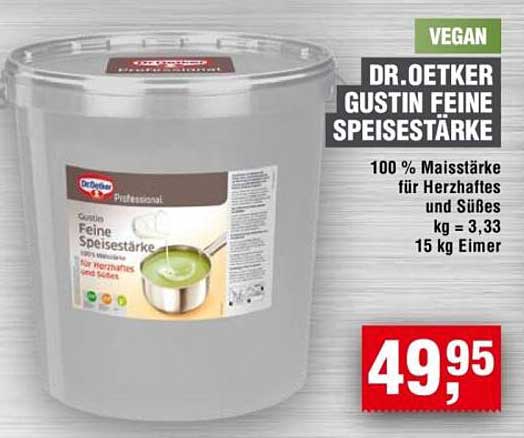 DR. OETKER GUSTIN FEINE SPEISESTÄRKE 15 KG EIMER