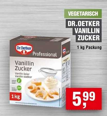 Dr. Oetker Vanillin Zucker 1 kg Packung