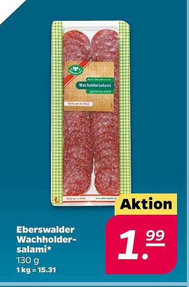 Eberswalder Wachholdersalami 130 g – Aktion!