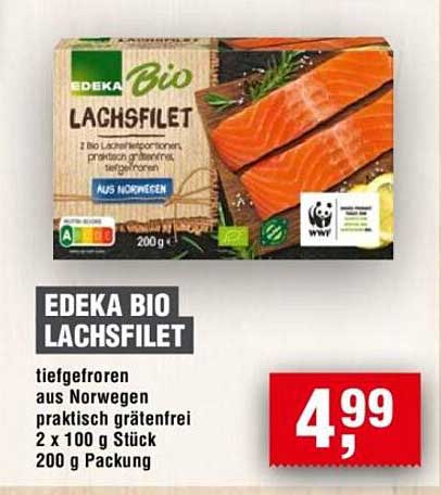 EDEKA Bio Lachsfilet - tiefgefroren aus Norwegen