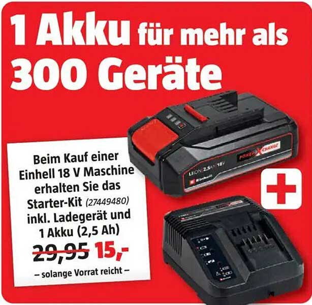 Einhell 18 V Starter-Kit mit Ladegerät und Akku (2,5 Ah)
