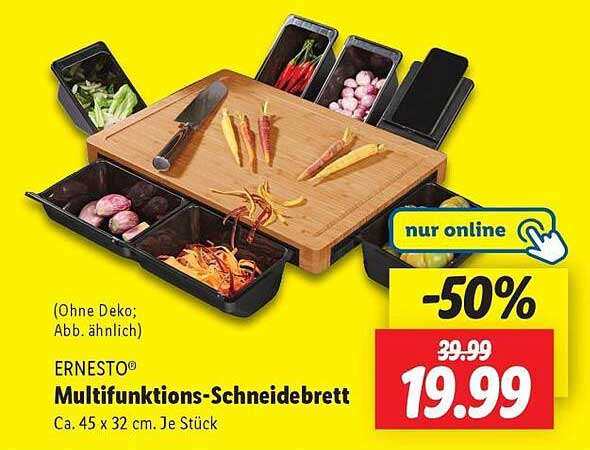 ERNESTO® Multifunktions-Schneidebrett