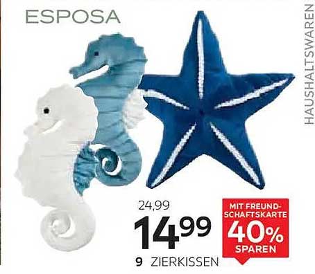ESPOSA Zierkissen im maritimen Design