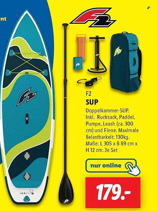 F2 SUP Doppelkammersurfboard
