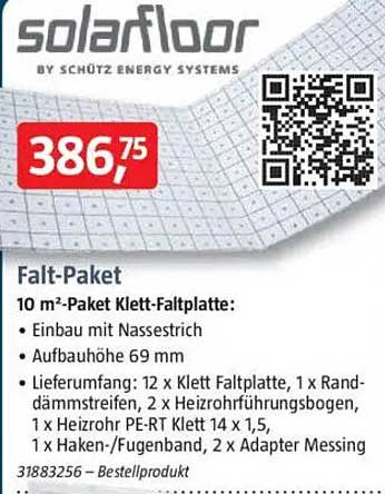 Falt-Paket von solarfloor