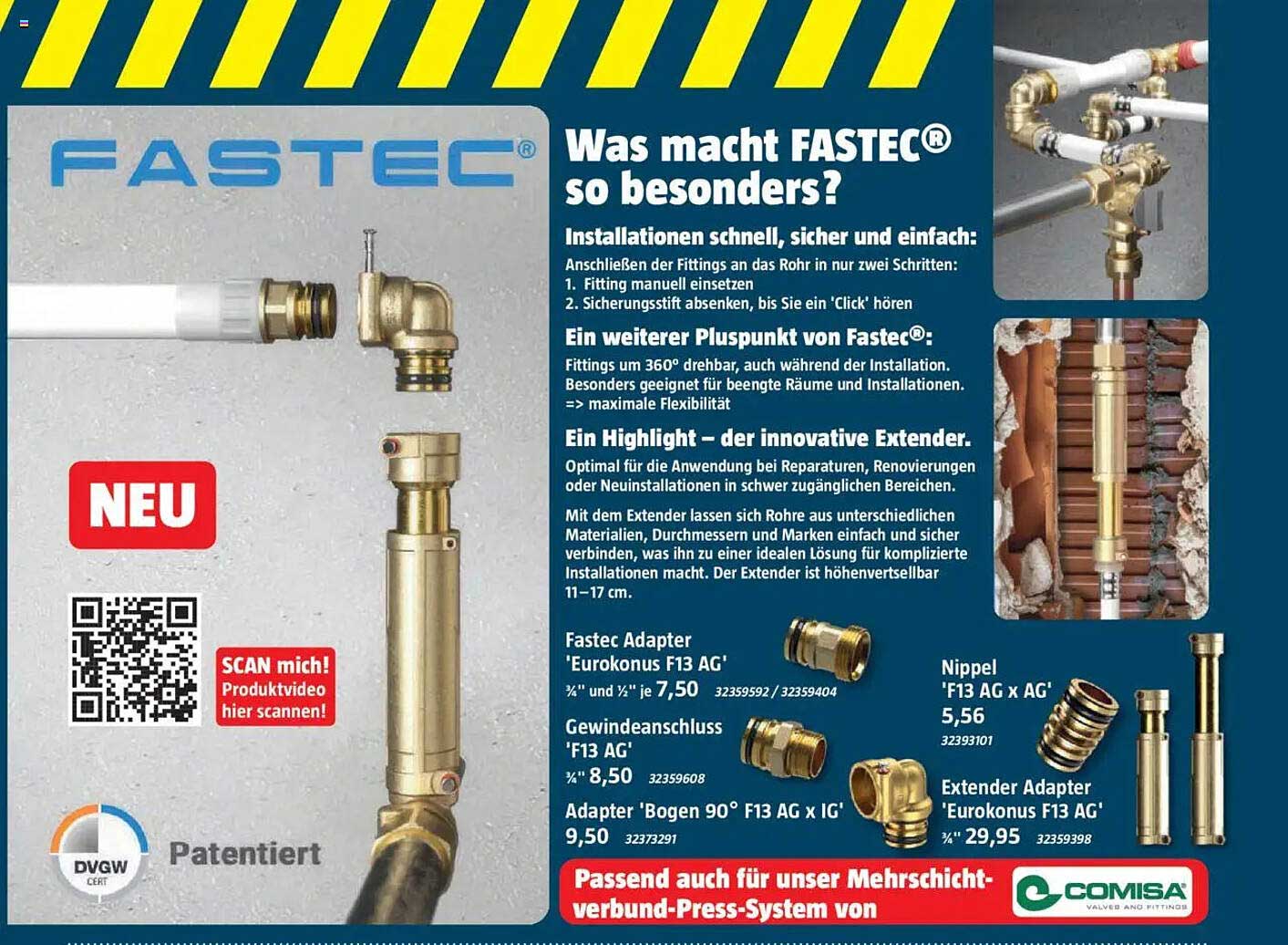FASTECS® Adapter und Extender für einfache Installationen