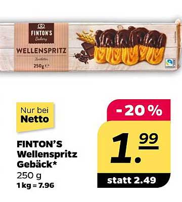 FINTON'S Wellenspritz Gebäck 250 g