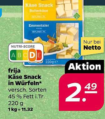 frija Käse Snack in Würfeln