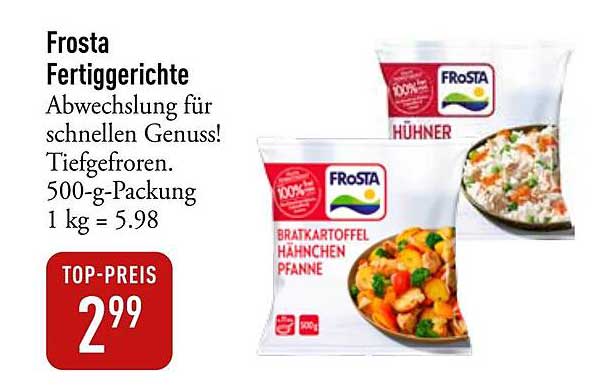 Frosta Fertiggerichte – Abwechslung für schnellen Genuss!