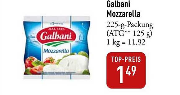 Galbani Mozzarella 225-g-Packung