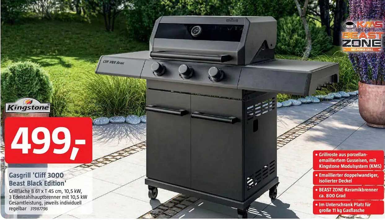 Gasgrill 'Cliff 3000 Beast Black Edition'