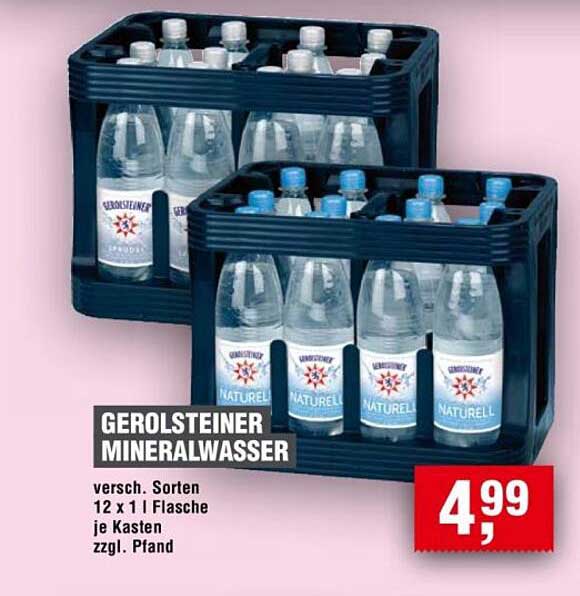 GEROLSTEINER MINERALWASSER 12 x 1 l