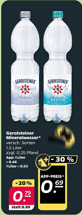 Gerolsteiner Mineralwasser 1,5 Liter (verschiedene Sorten)