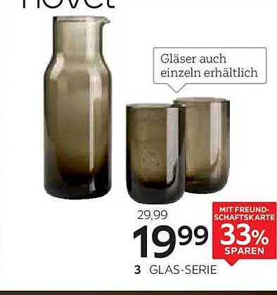 Glas-Serie Novet – 3-teiliges Set