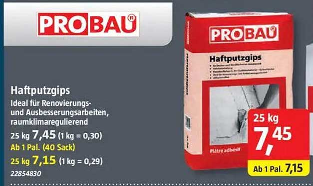 Haftputzgips 25 kg - Ideal für Renovierungs- und Ausbesserungsarbeiten