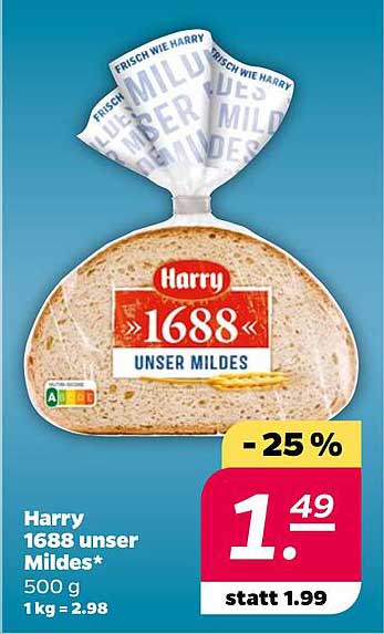 Harry 1688 unser Mildes Brot 500 g