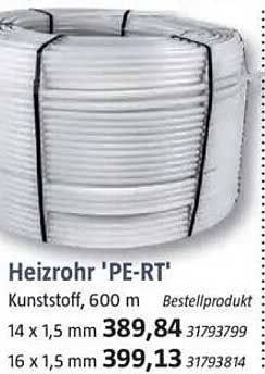 Heizrohr 'PE-RT' Kunststoff, 600 m