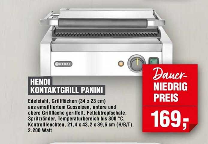 HENDI KONTAKTGRILL PANINI