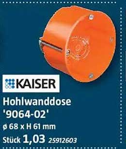 Hohlwanddose '9064-02' von Kaiser