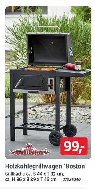 Holzkohlegrillwagen 'Boston'