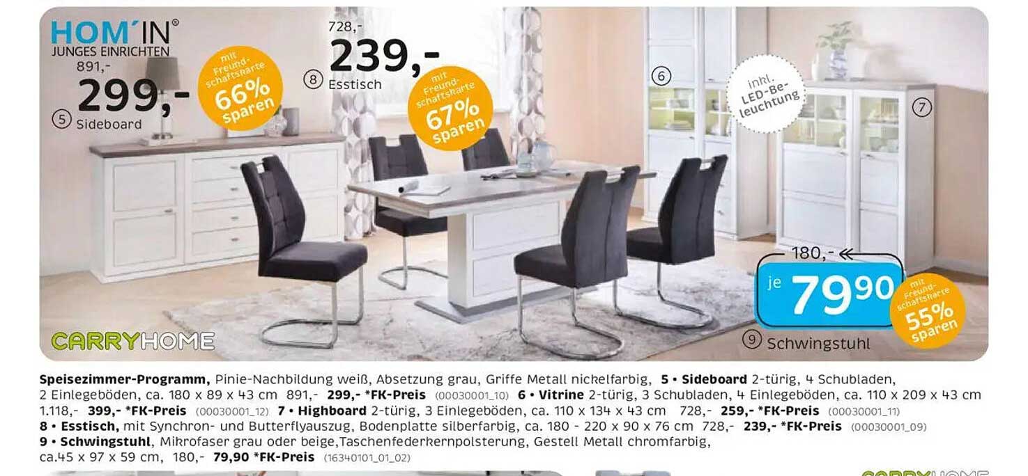 HOM'IN Sideboard - Junges Einrichten zum Sparpreis