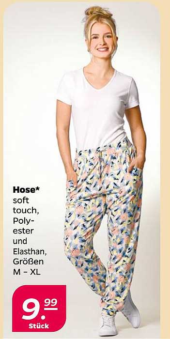 Hose* soft touch, Polyester und Elasthan, Größen M - XL