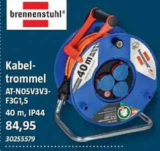 Kabeltrommel AT-N05V3-F3G1,5 40 m, IP44