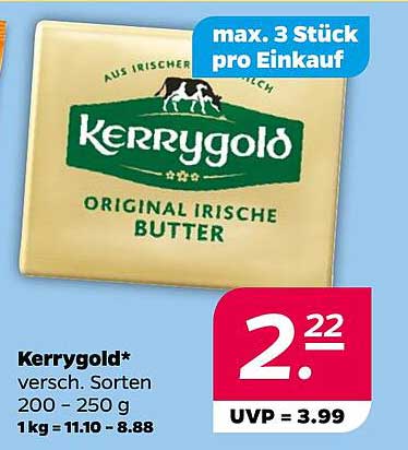 Kerrygold Original Irische Butter 200-250 g