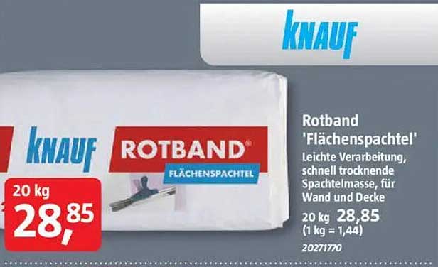 Knauf Rotband Flächenspachtel 20 kg