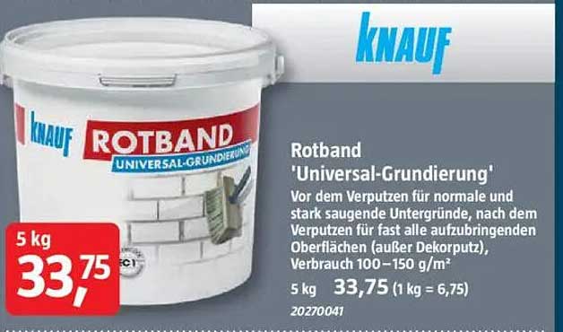 Knauf Rotband 'Universal-Grundierung' 5 kg